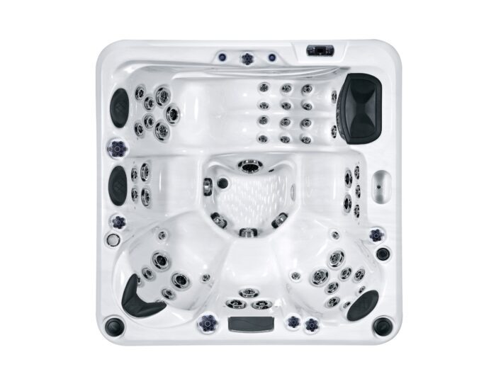 EX DEMO Palm Spas Pearl 6 seat with Lounger Hot Tub 32AMP HARDWIRED (SHOWROOM DISPLAY)