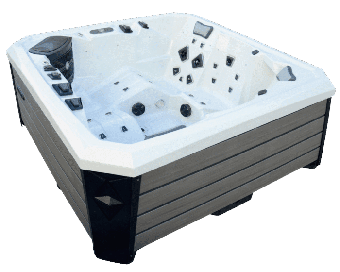 EX DEMO PALM SPAS LUNA LUXURY HOT TUB 5 SEAT WITH TWIN LOUNGER HOT TUB WITH BALBOA CONTROLS AND HEATER - Image 2