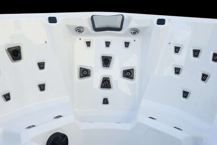 EX DEMO PALM SPAS LUNA LUXURY HOT TUB 5 SEAT WITH TWIN LOUNGER HOT TUB WITH BALBOA CONTROLS AND HEATER - Image 3